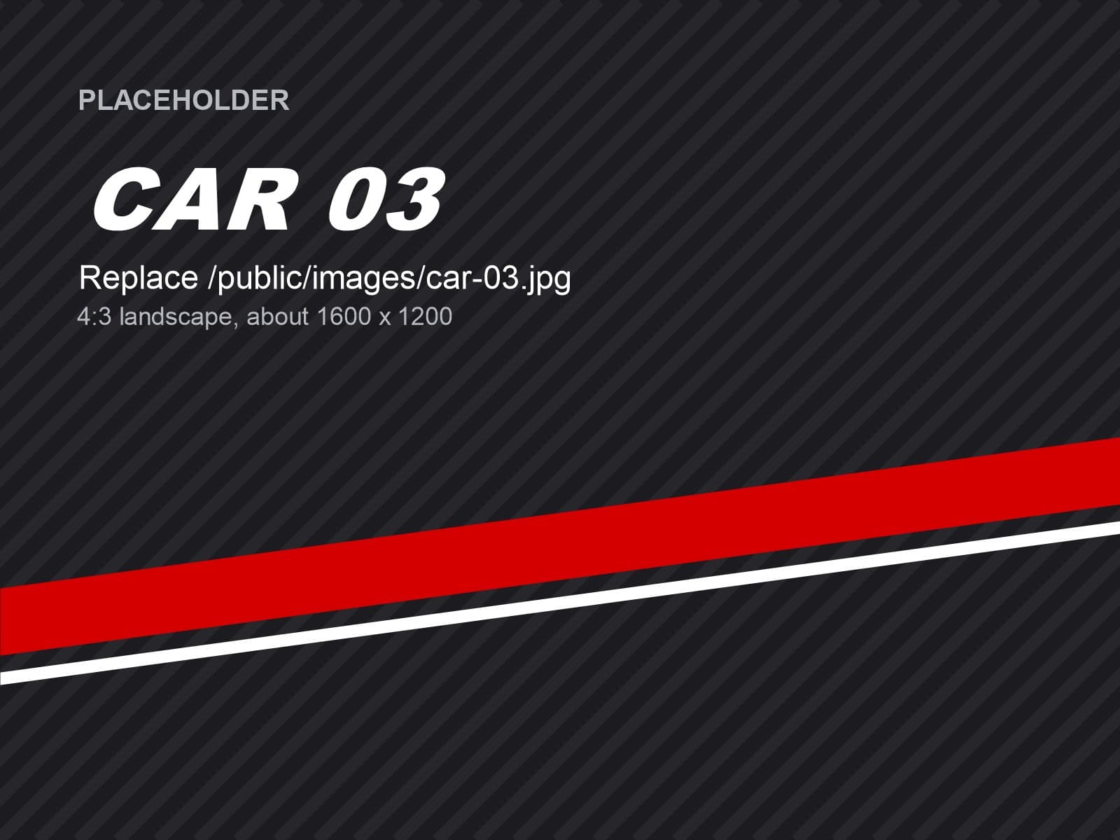 Track Car 03, car CAR-03